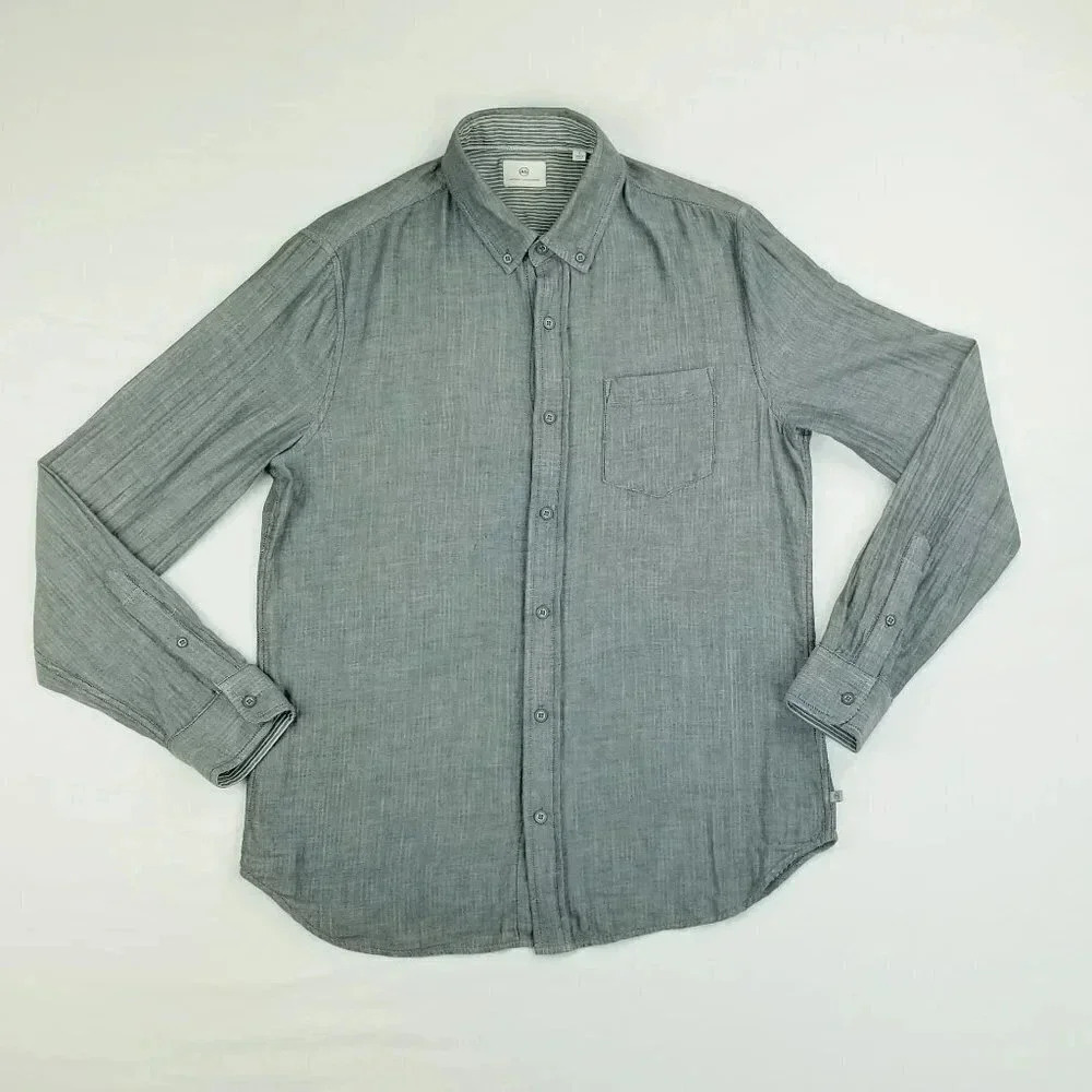 AG Adriano Goldschmied Small Button Down Logo Tag